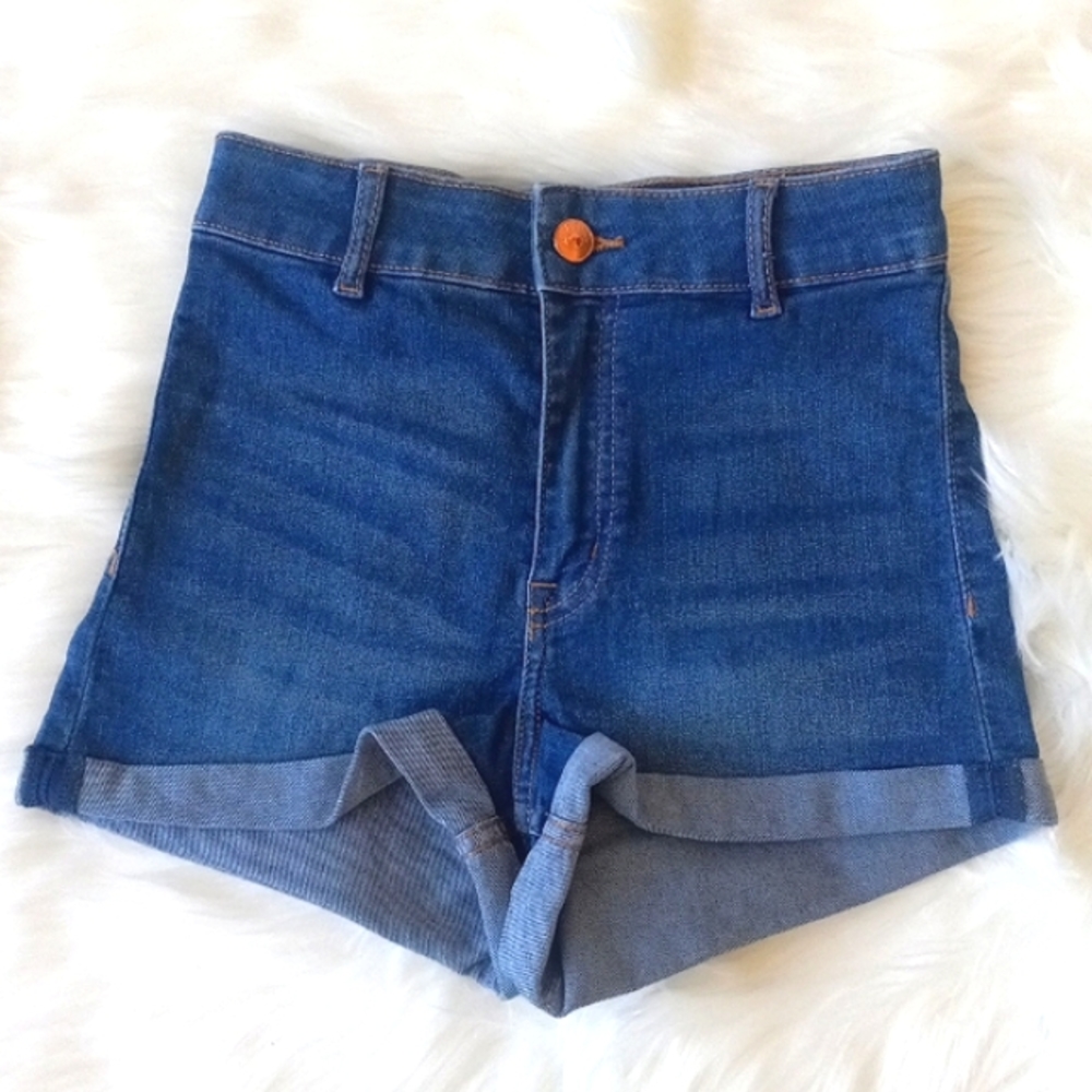 H&M Divided Blue Jean Shorts Size 0